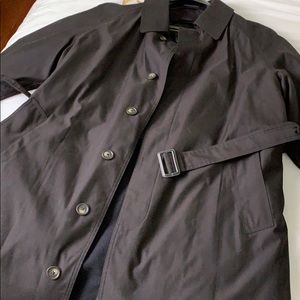 WEATHERPROOF 42 L Black Overcoat with Belt